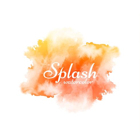 Modern colorful watercolor splash design vector