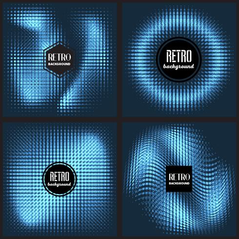 vintage halftone style background Design Template vector