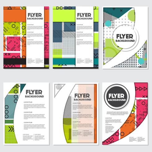 memphis background style Design Template vector