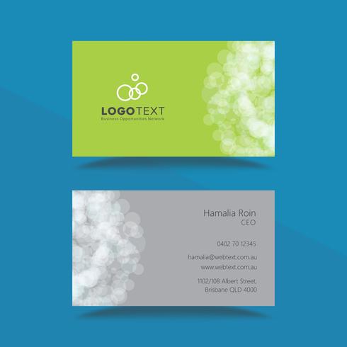 Plantilla de diseño de tarjeta profesional vector