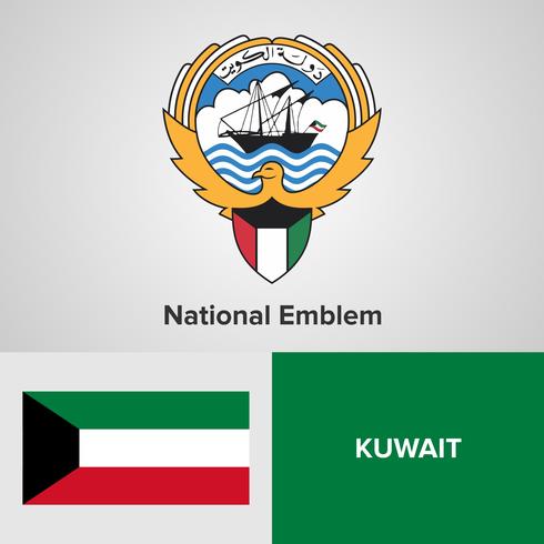 National Emblem, Map and flag  vector