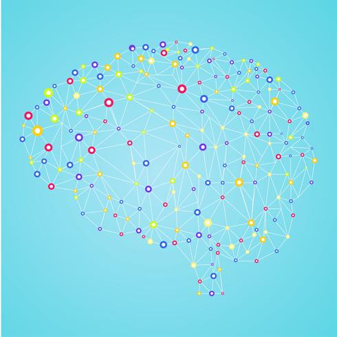 Artificial neural networks banner. A form of connectionism ANNs. Computing systems inspired by the biological neural networks. Vector illustration