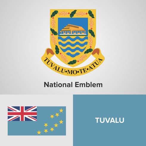 National Emblem, Map and flag  vector