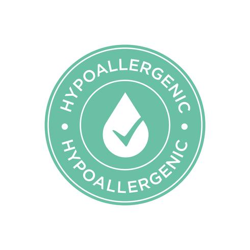 Hypoallergenic green icon vector