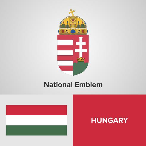 National Emblem, Map and flag  vector