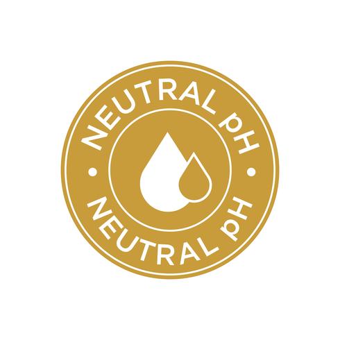 Neutral pH icon vector