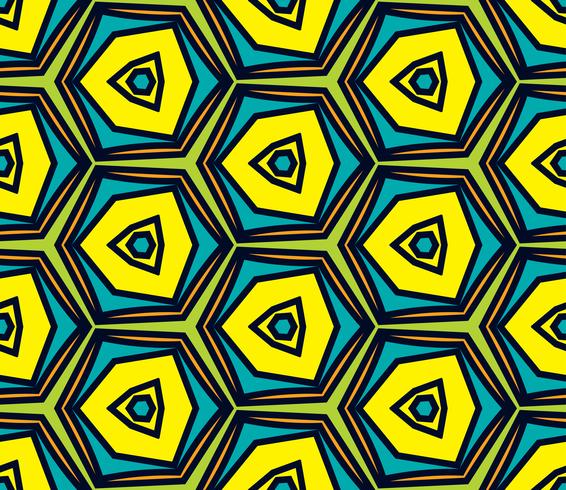 Seamless vintage abstract pattern with triangles in the style of 80 s.  vector