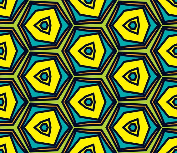 Seamless vintage abstract pattern with triangles in the style of 80 s.  vector