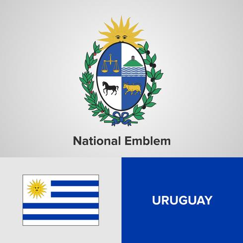 National Emblem, Map and flag  vector