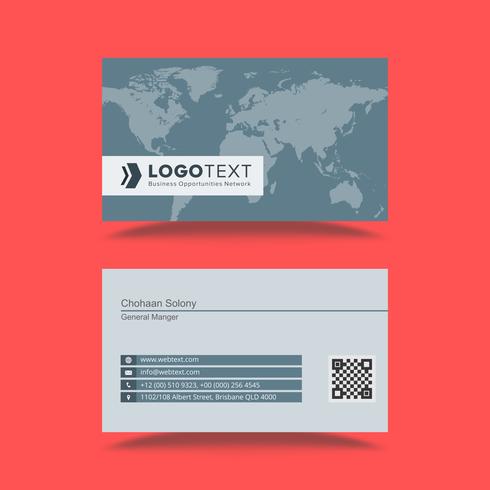 Plantilla de diseño de tarjeta profesional vector