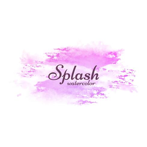 Modern colorful watercolor splash design vector