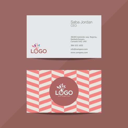 Plantilla de diseño de tarjeta profesional vector