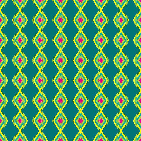 Mexican Folkloric  tracery textile seamless pattern vector