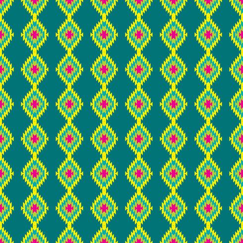 Mexican Folkloric  tracery textile seamless pattern vector