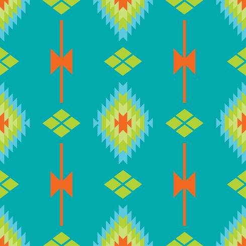 Mexican Folkloric  tracery textile seamless pattern vector