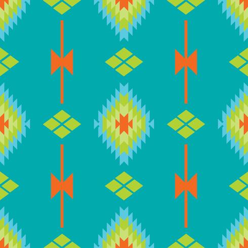 Tracería folklórica mexicana textil patrón sin costuras vector