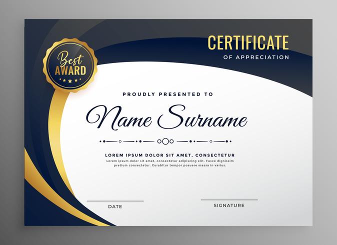 stylish certificate template in luxury style download best it certificate