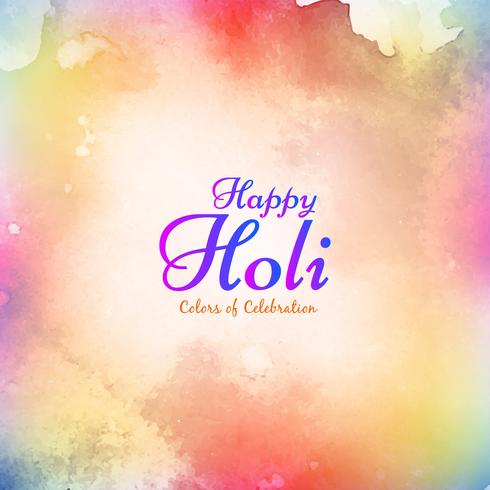 Abstract Happy Holi beautiful background vector