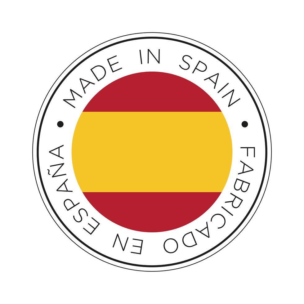 Made in Spain flag icon. 344241 Vector Art at Vecteezy