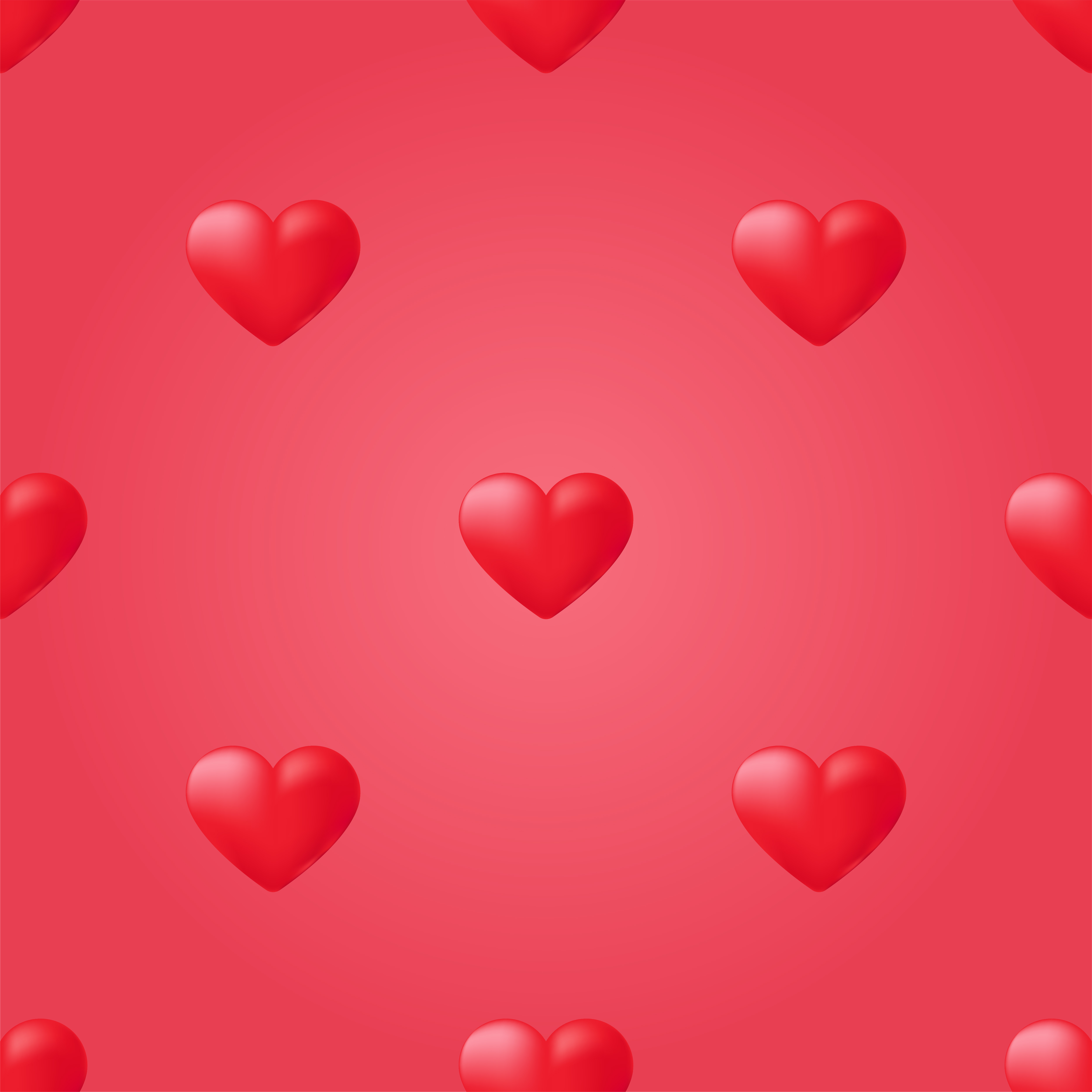 Download Red heart seamless pattern. Vector Background love ...