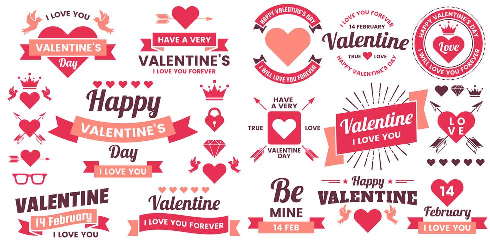 Valentine template banner Vector background for banner
