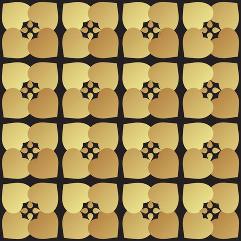 Universal black and gold seamless pattern tiling.  vector