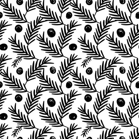 Seamless stylish hand drawn pattern.  vector