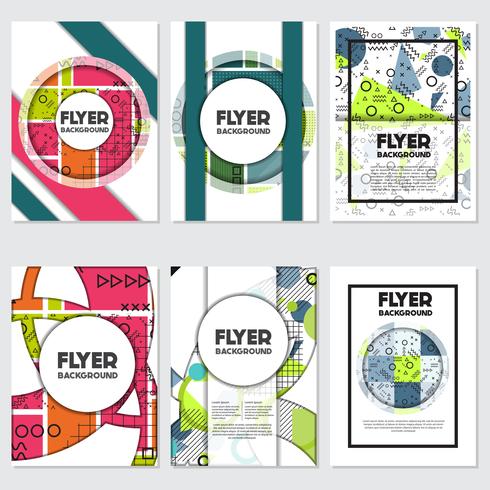 memphis background style Design Template vector