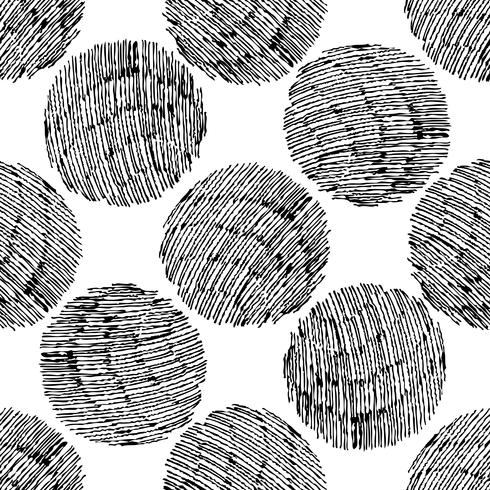 Seamless stylish hand drawn pattern.  vector