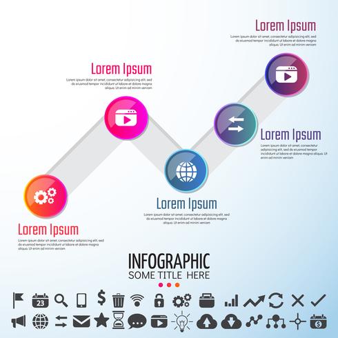 Plantilla de diseño de infografías vector