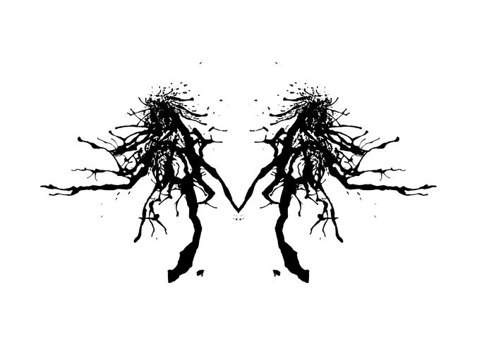 Rorschach inkblot test vector