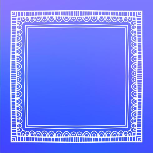 vintage frame mono line vector