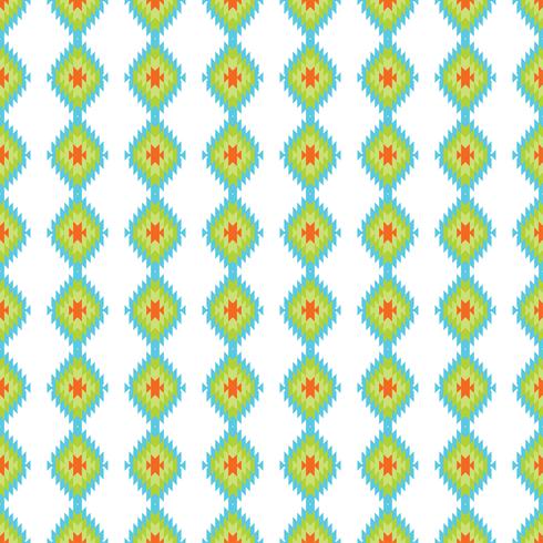 Mexican Folkloric  tracery textile seamless pattern vector