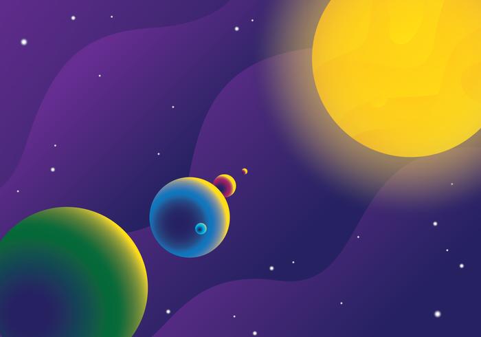 Solar System Background vector