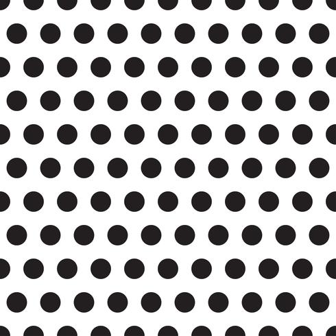 seamless patterns with white and black peas polka dot. vector