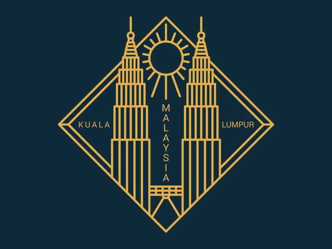 Hermoso vector de Kuala Lumpur