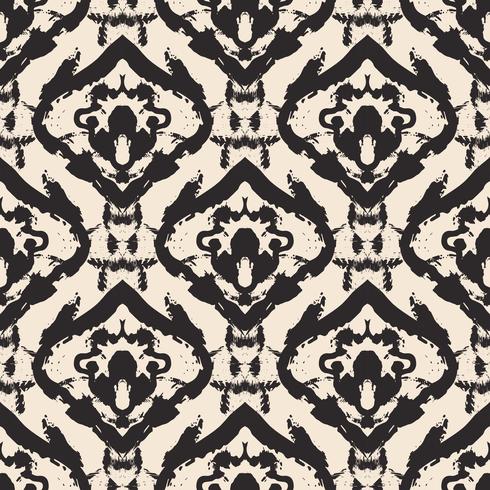 Hand drawn painted seamless pattern. vector