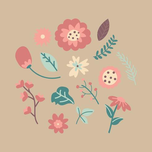 Sweet Clipart Flowers vector