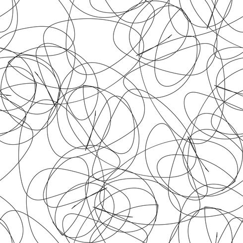 Seamless stylish hand drawn pattern.  vector