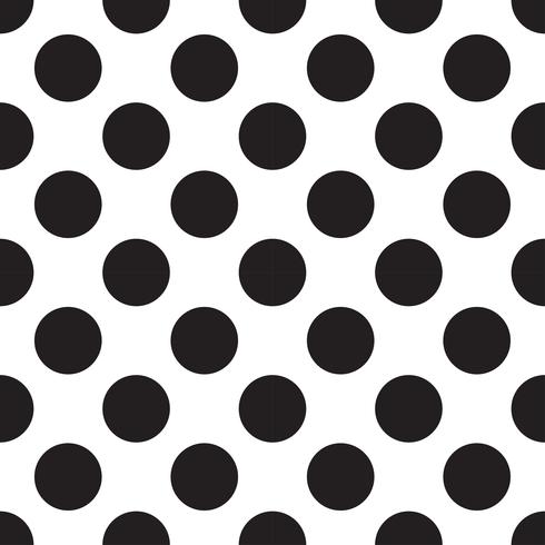 seamless patterns with white and black peas polka dot. vector