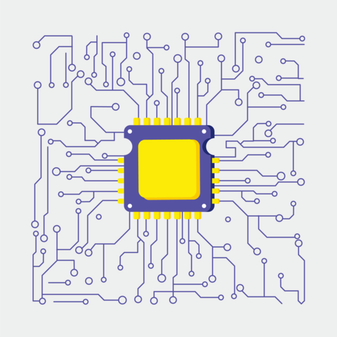 Vector de placa de circuito impreso