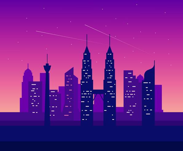 Kuala Lumpur Illustration vector