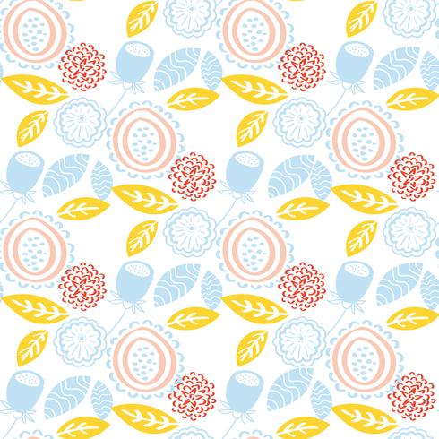 Seamless floral pattern vector