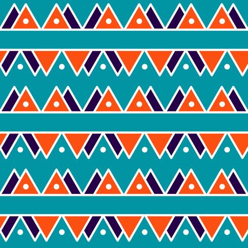 Seamless vintage abstract pattern with triangles in the style of 80 s.  vector