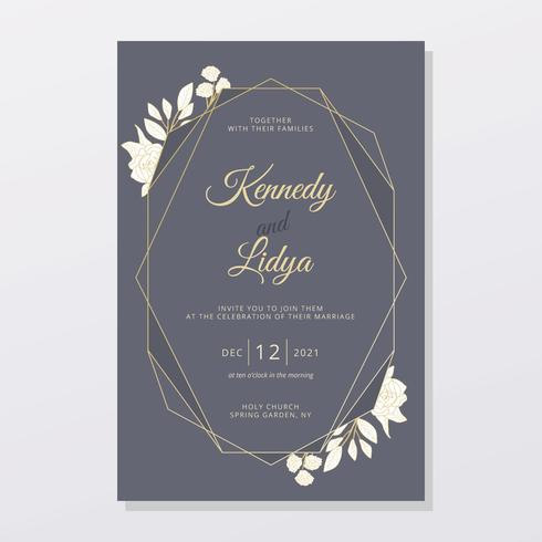 Wedding Invitation Card vector