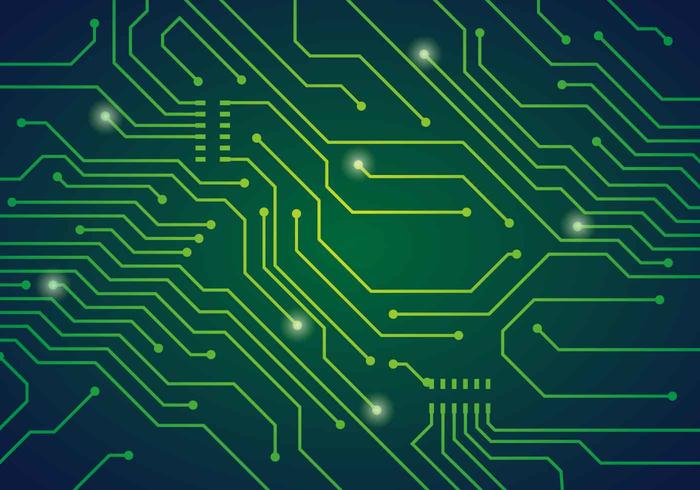 Printed Circuit Board Vector Illustration