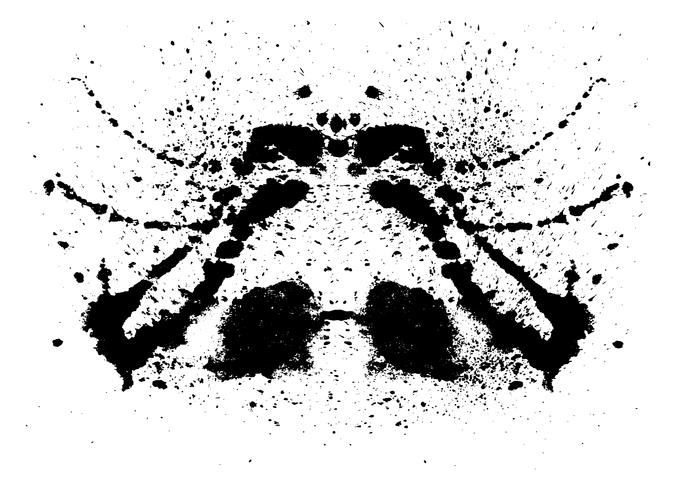 Prueba de mancha de tinta de Rorschach vector