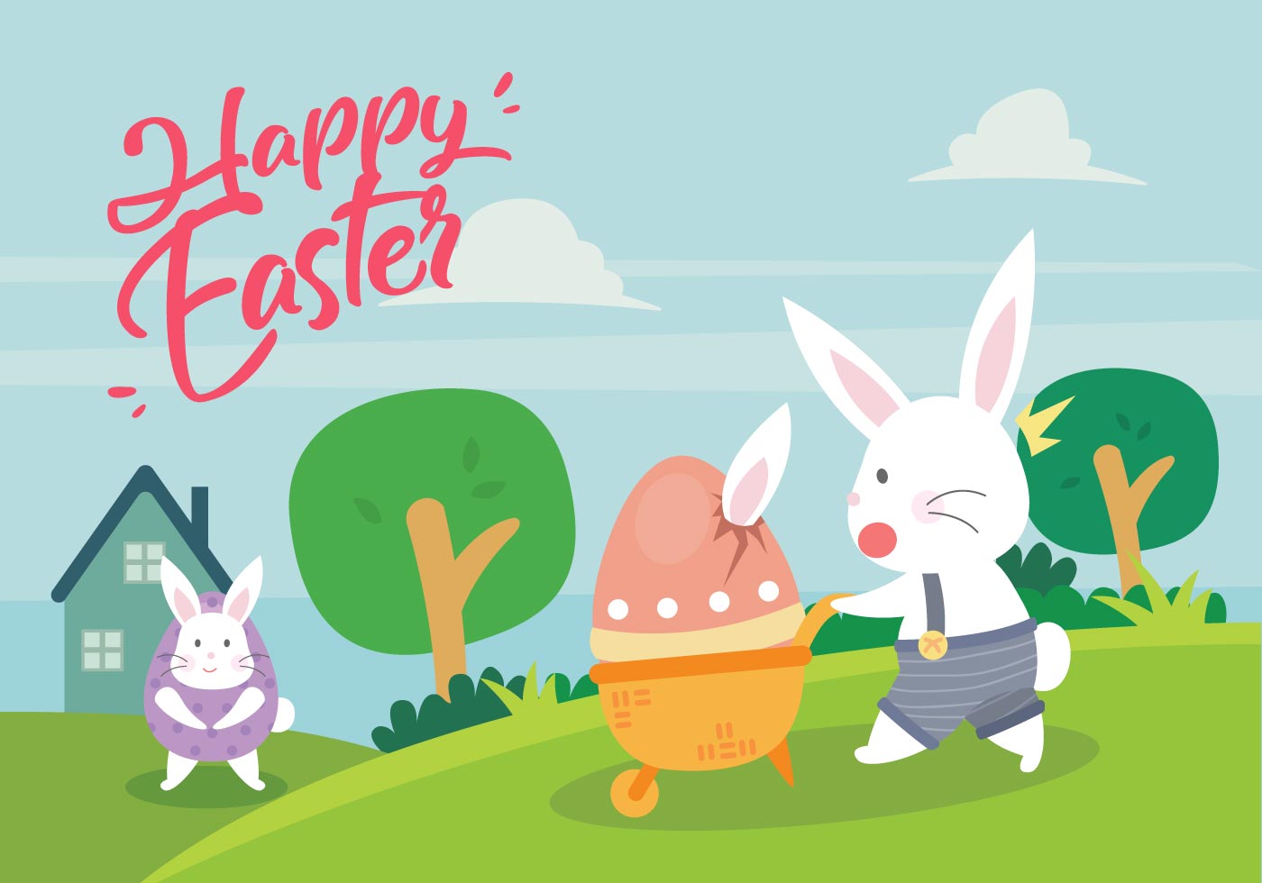 Easter Cartoon Wallpaper 344887 Vector Art at Vecteezy Easter Cartoon Wallpaper 344887 Vector Art at Vecteezy