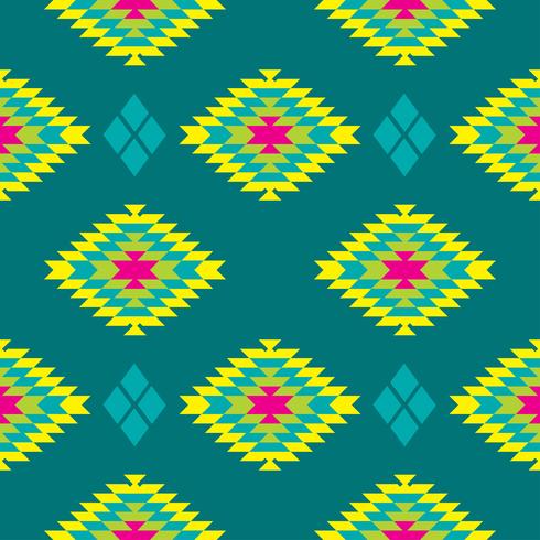 Mexican Folkloric  tracery textile seamless pattern vector