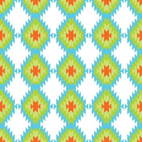 Mexican Folkloric  tracery textile seamless pattern vector